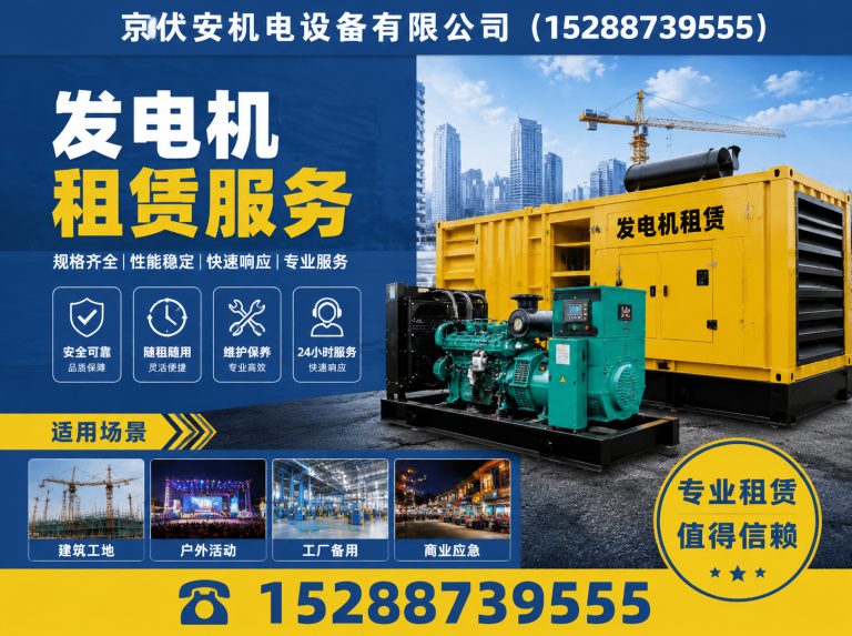 白银静音发电车租赁展示图